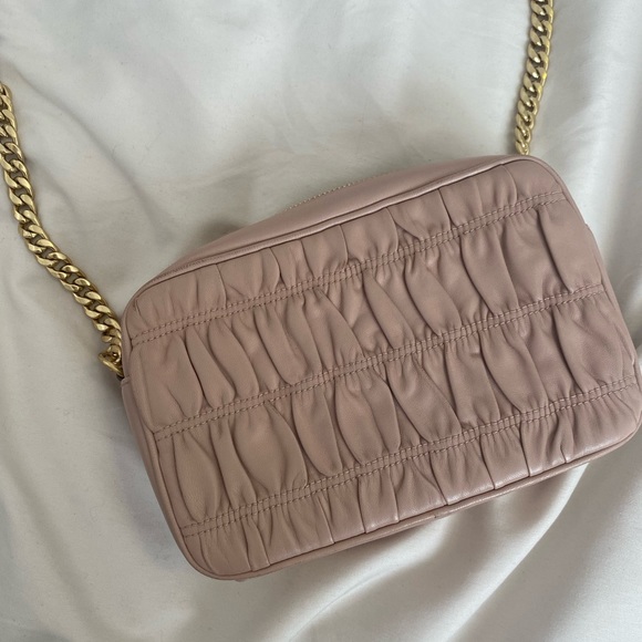 prada bandoliera, napa gaufre ‘1, in color “cipria” (dusty rose pink) - Picture 7 of 12